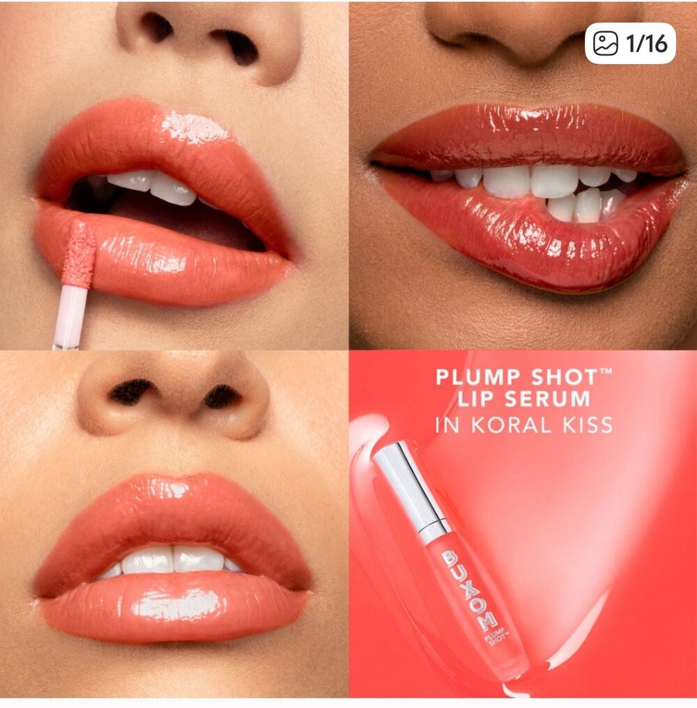 Buxom Plump Shot Collagen Infused Sheer Lip Serum Koral Kiss